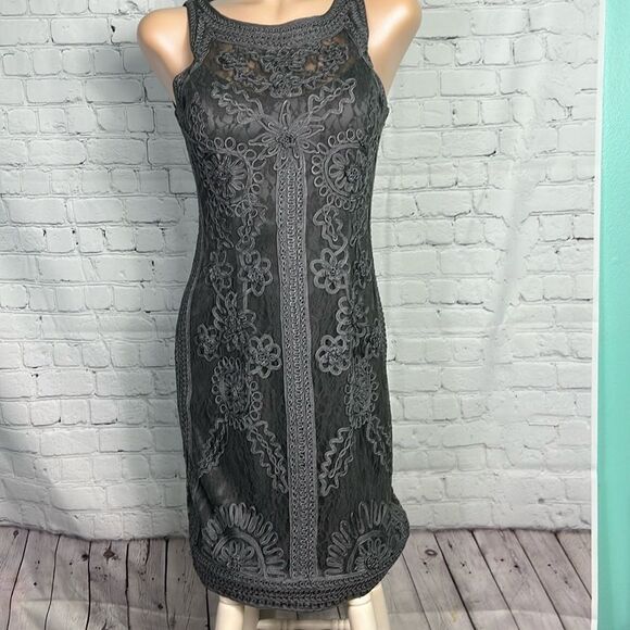 Sue Wong Nocturne Soutache (ribbon on lace) cocktail dress Size 8 - Picture 1 of 10